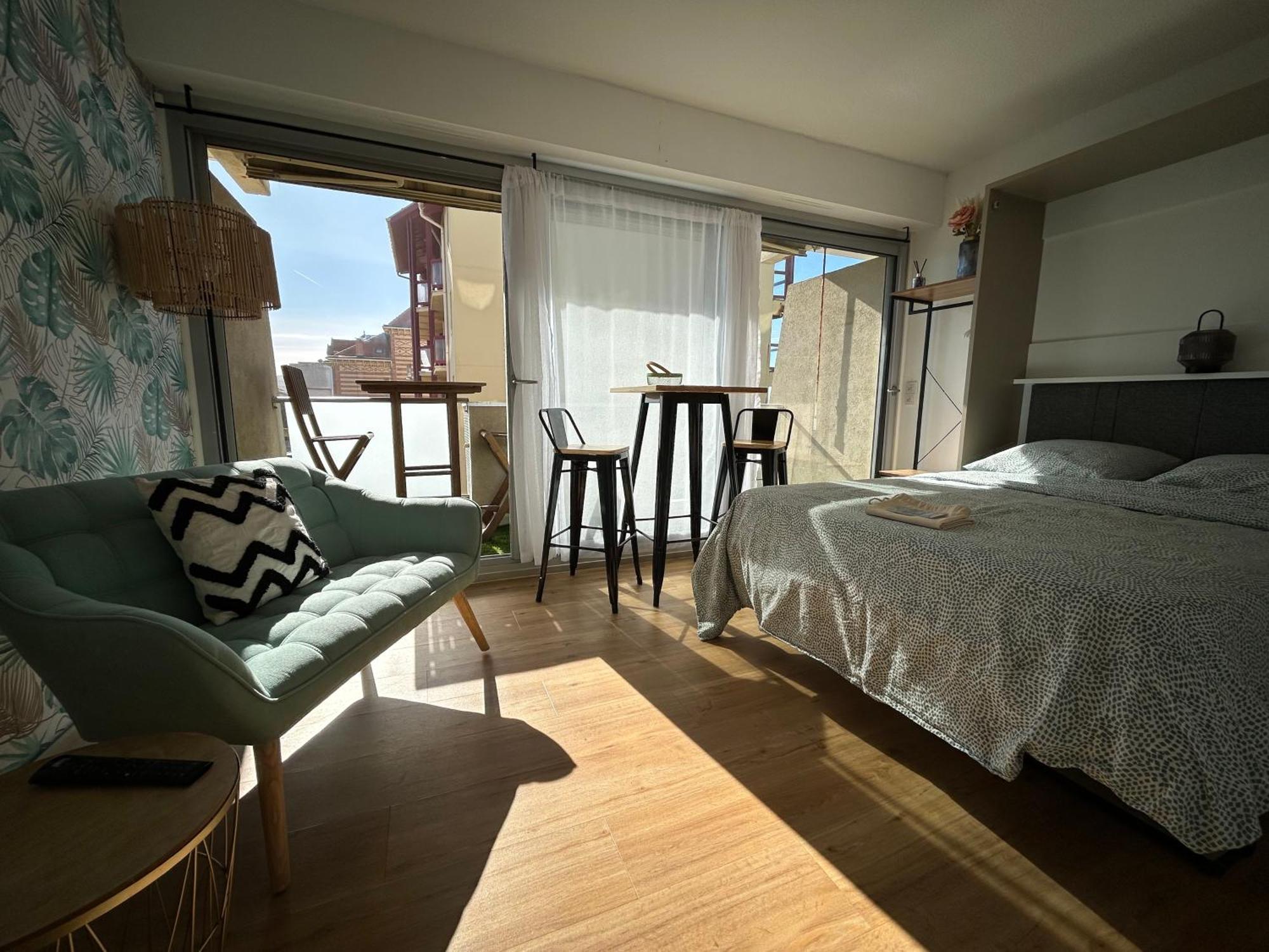 Cosy Studio Avec Vue Sur L'Ocean Лаканау Екстериор снимка