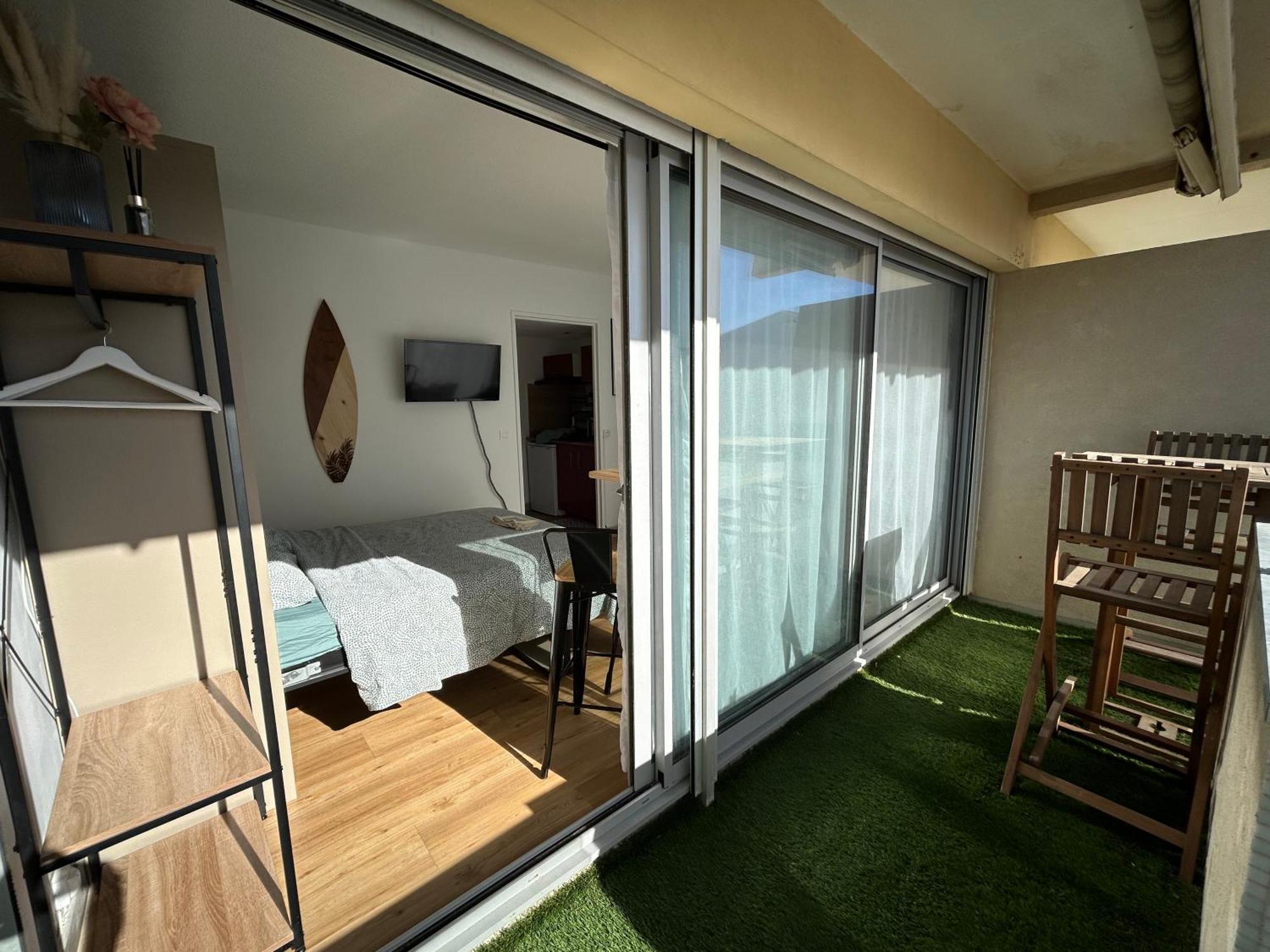 Cosy Studio Avec Vue Sur L'Ocean Лаканау Екстериор снимка