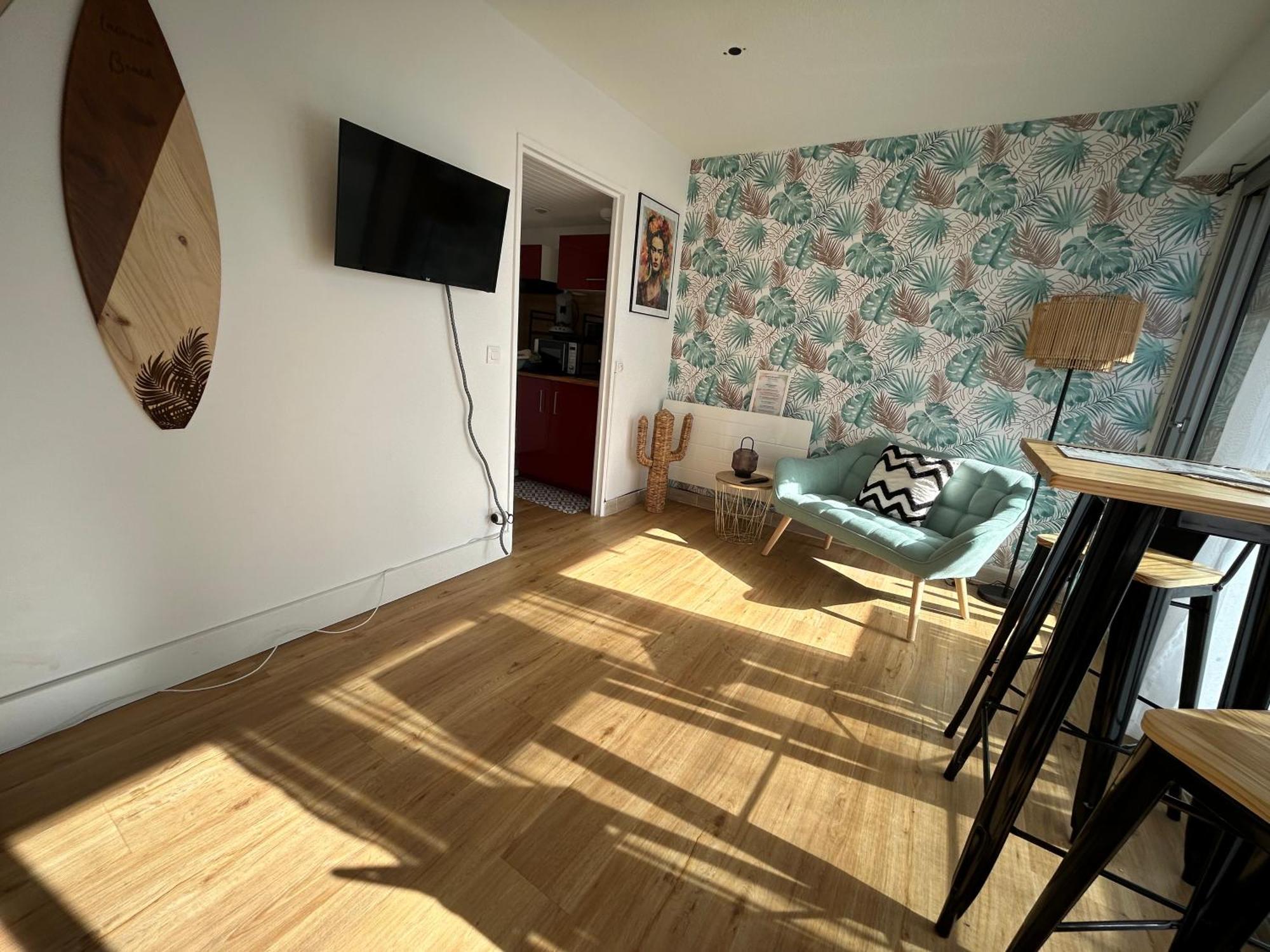 Cosy Studio Avec Vue Sur L'Ocean Лаканау Екстериор снимка